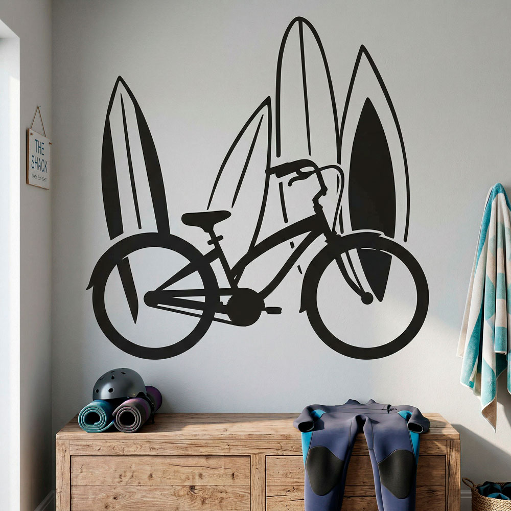 Vinilos Decorativos: Bicicleta y surf