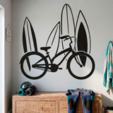 Vinilos Decorativos: Bicicleta y surf 3