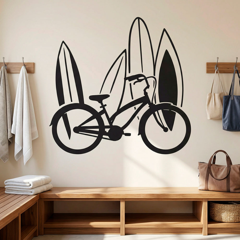 Vinilos Decorativos: Bicicleta y surf