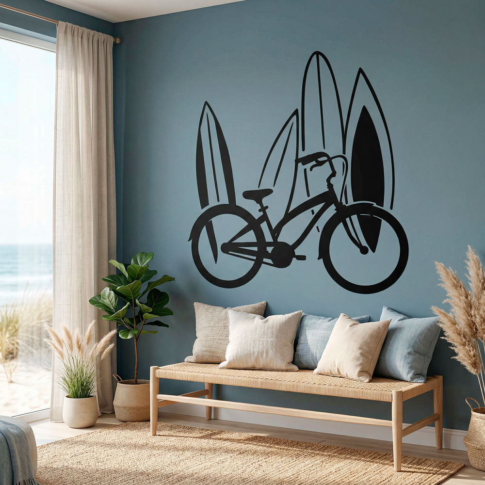 Vinilos Decorativos: Bicicleta y surf