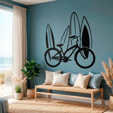 Vinilos Decorativos: Bicicleta y surf 5