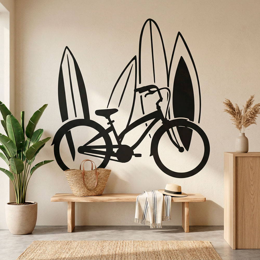 Vinilos Decorativos: Bicicleta y surf