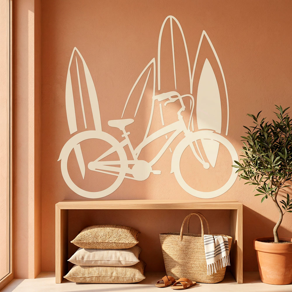 Vinilos Decorativos: Bicicleta y surf
