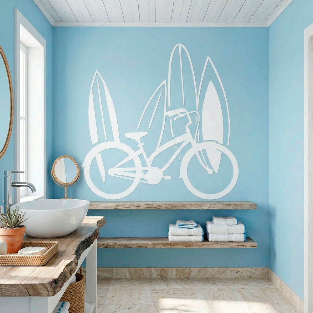 Vinilos Decorativos: Bicicleta y surf