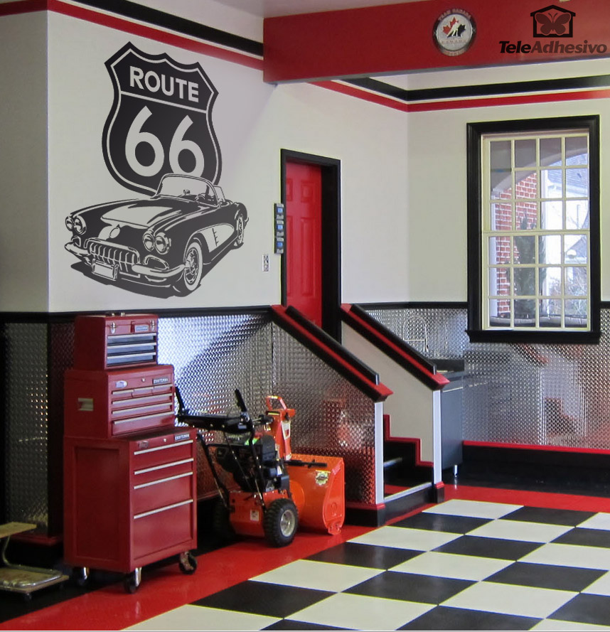 Vinilos Decorativos: Corvette Route 66