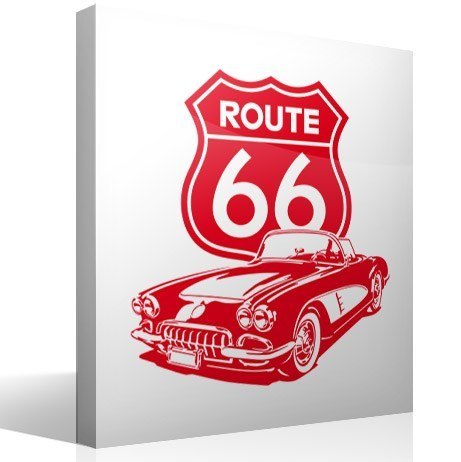 Vinilos Decorativos: Corvette Route 66