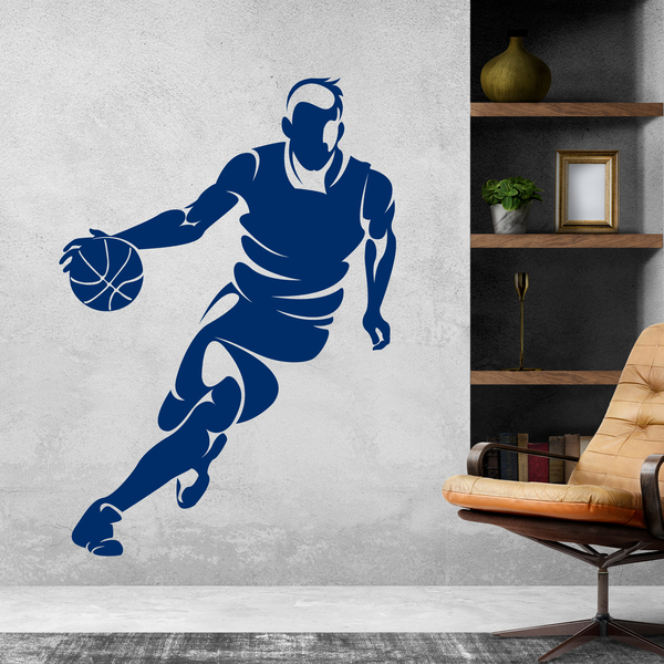 Vinilos Decorativos: Jugador de baloncesto botando