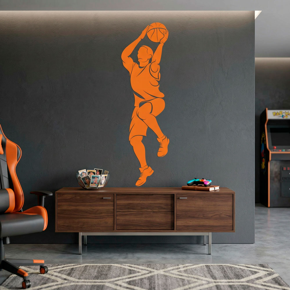 Vinilos Decorativos: Jugador de baloncesto tirando