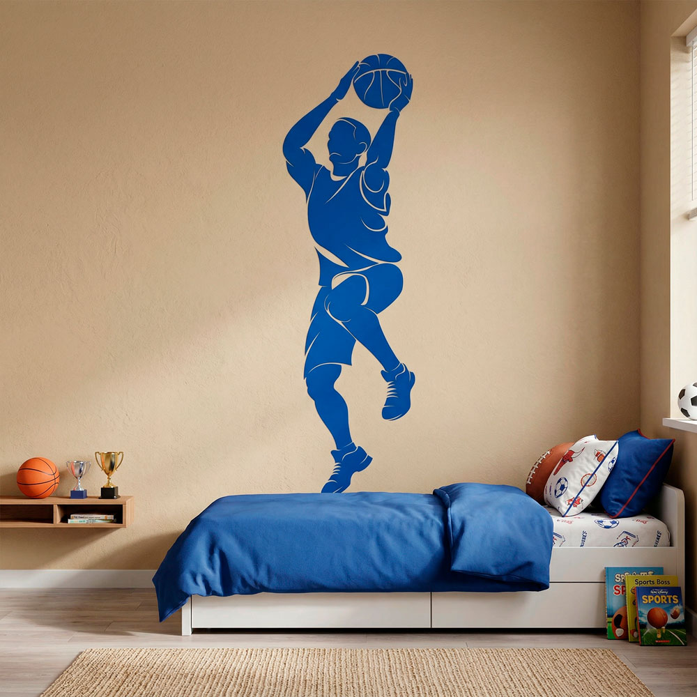 Vinilos Decorativos: Jugador de baloncesto tirando