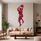 Vinilos Decorativos: Jugador de baloncesto tirando 4