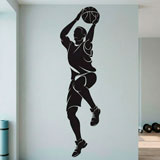 Vinilos Decorativos: Jugador de baloncesto tirando 10