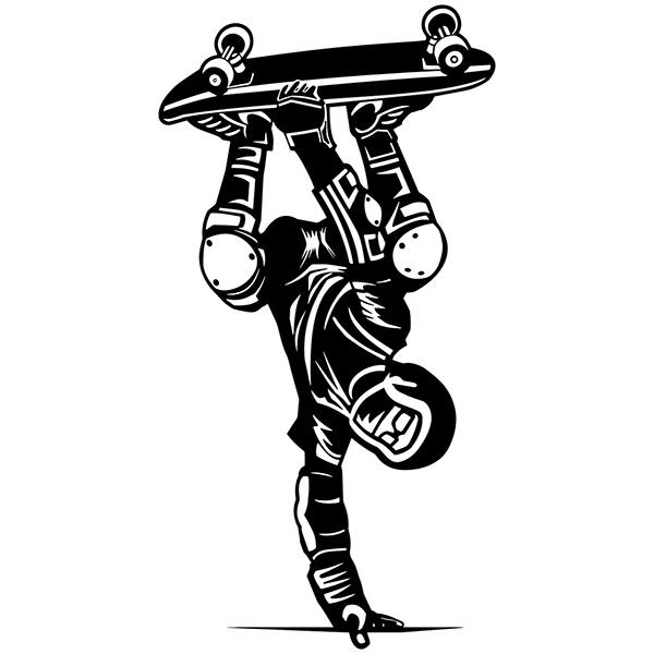 Vinilos Decorativos: Skater apoyado sobre la mano
