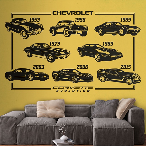 Vinilos Decorativos: Evolución Chevrolet Corvette