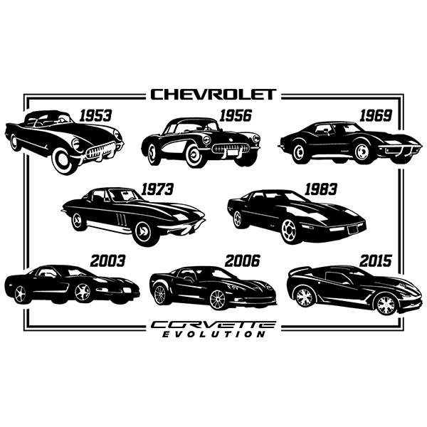 Vinilos Decorativos: Evolución Chevrolet Corvette