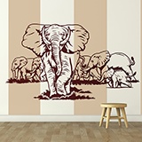 Vinilos Decorativos: Conjunto de Elefantes 2