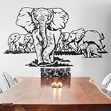 Vinilos Decorativos: Conjunto de Elefantes 3