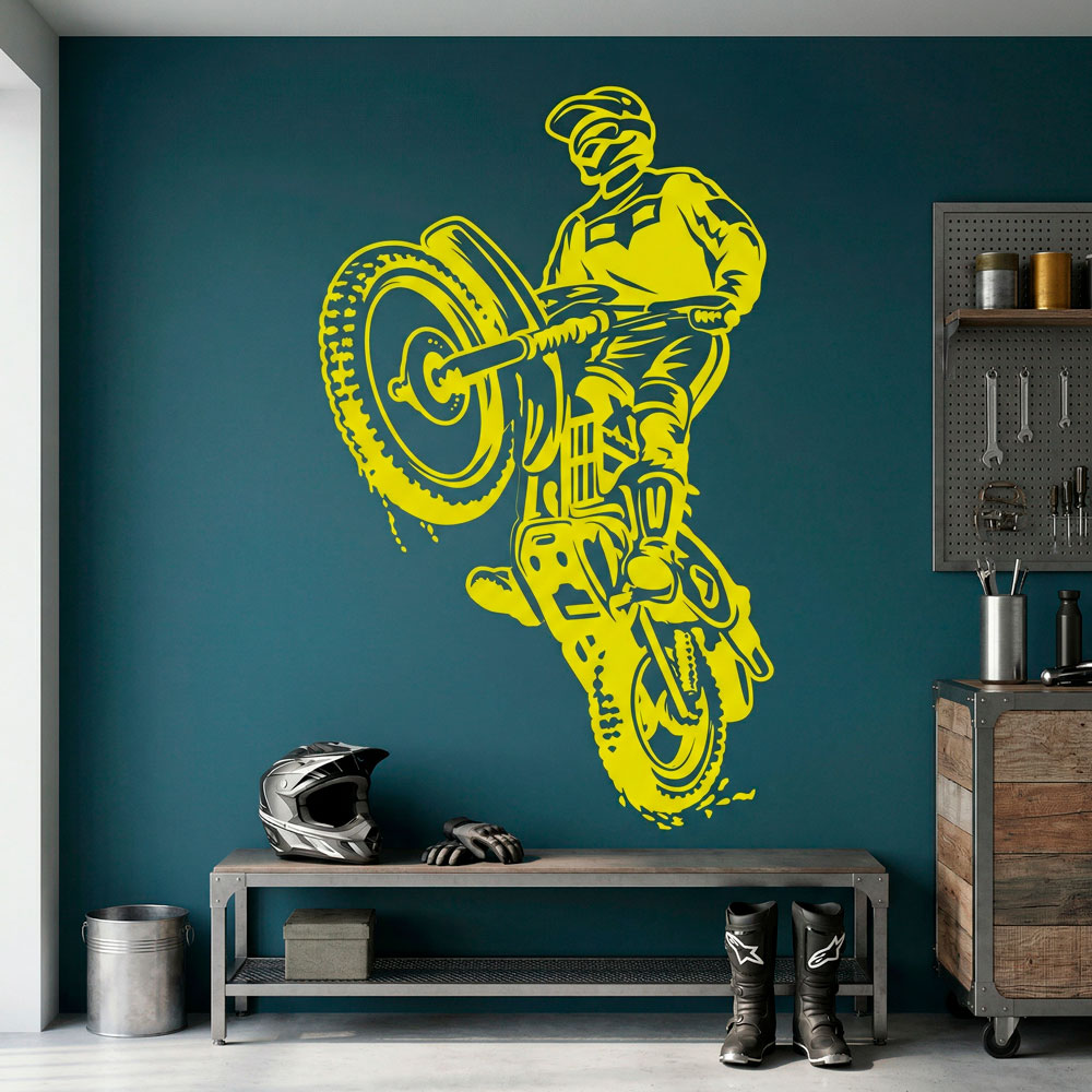 Vinilos Decorativos: Motocross Trial
