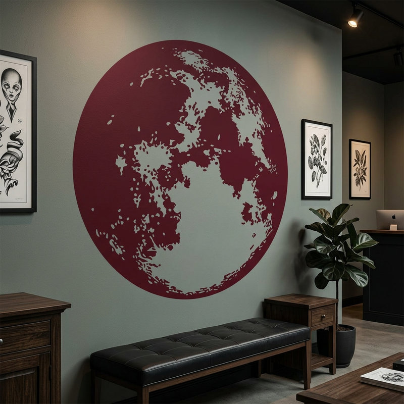 Vinilos Decorativos: Luna llena