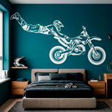 Vinilos Decorativos: Motocross salto Superman 2