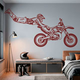 Vinilos Decorativos: Motocross salto Superman 4