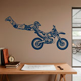Vinilos Decorativos: Motocross salto Superman 5