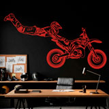 Vinilos Decorativos: Motocross salto Superman 6