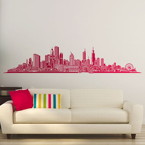 Vinilos Decorativos: Chicago skyline