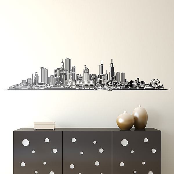 Vinilos Decorativos: Chicago skyline