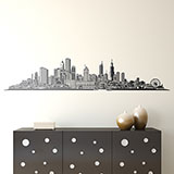 Vinilos Decorativos: Chicago skyline 3