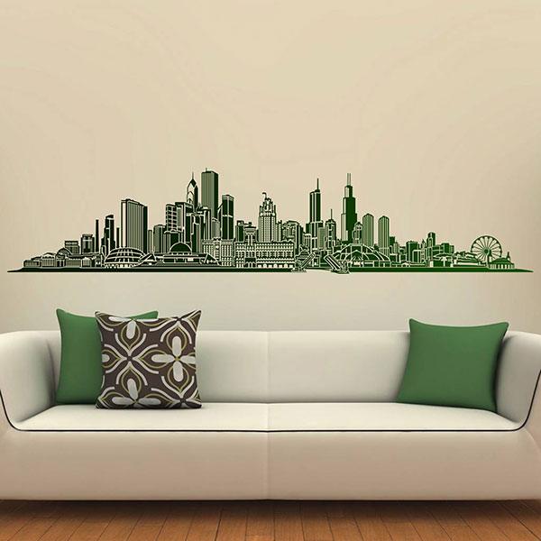 Vinilos Decorativos: Chicago skyline