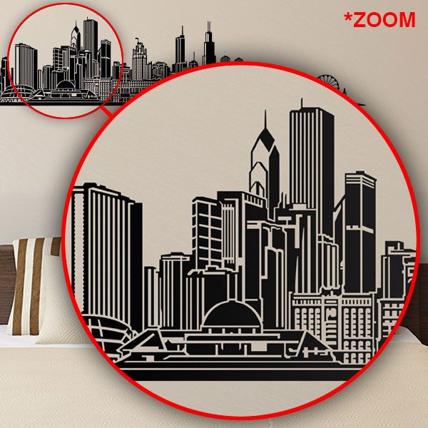 Vinilos Decorativos: Chicago skyline