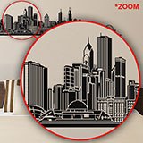 Vinilos Decorativos: Chicago skyline 5