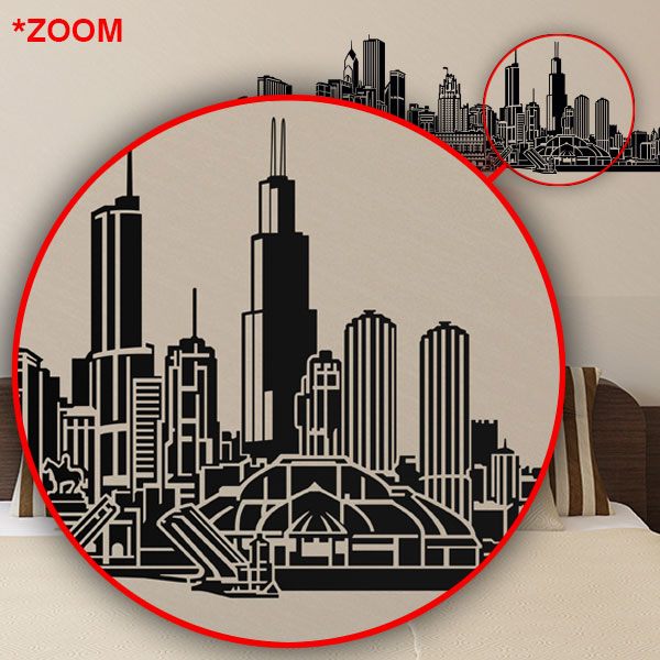 Vinilos Decorativos: Chicago skyline