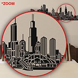 Vinilos Decorativos: Chicago skyline 6