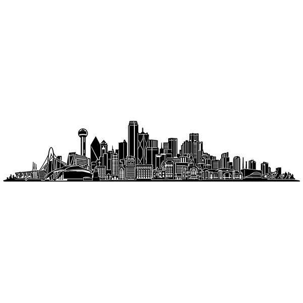 Vinilos Decorativos: Dallas Skyline