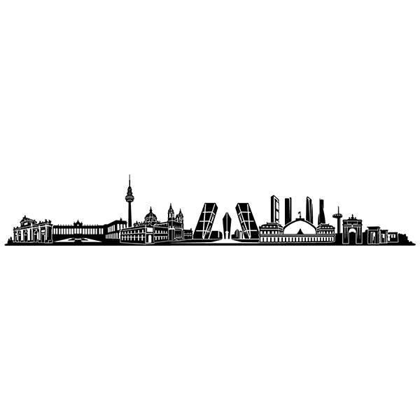 vinilo decorativo madrid skyline 2018