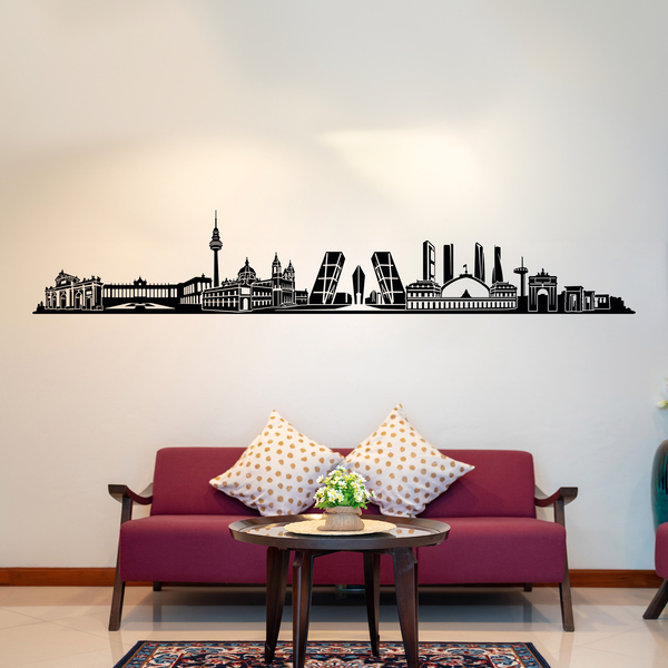 Vinilos Decorativos: Madrid Skyline 