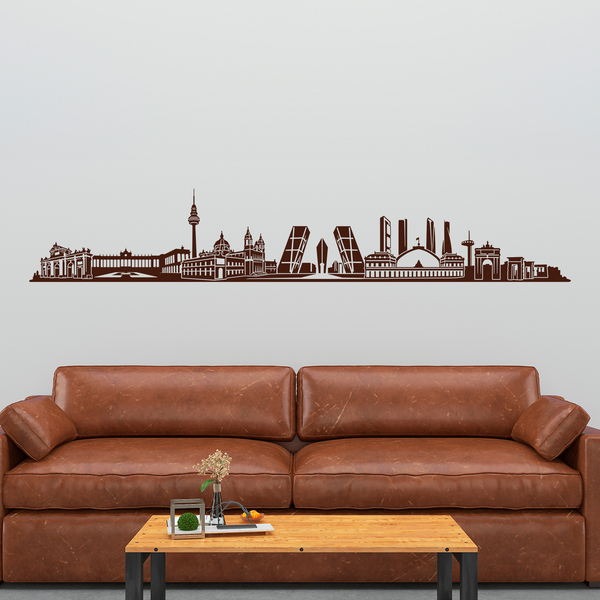Vinilos Decorativos: Madrid Skyline 