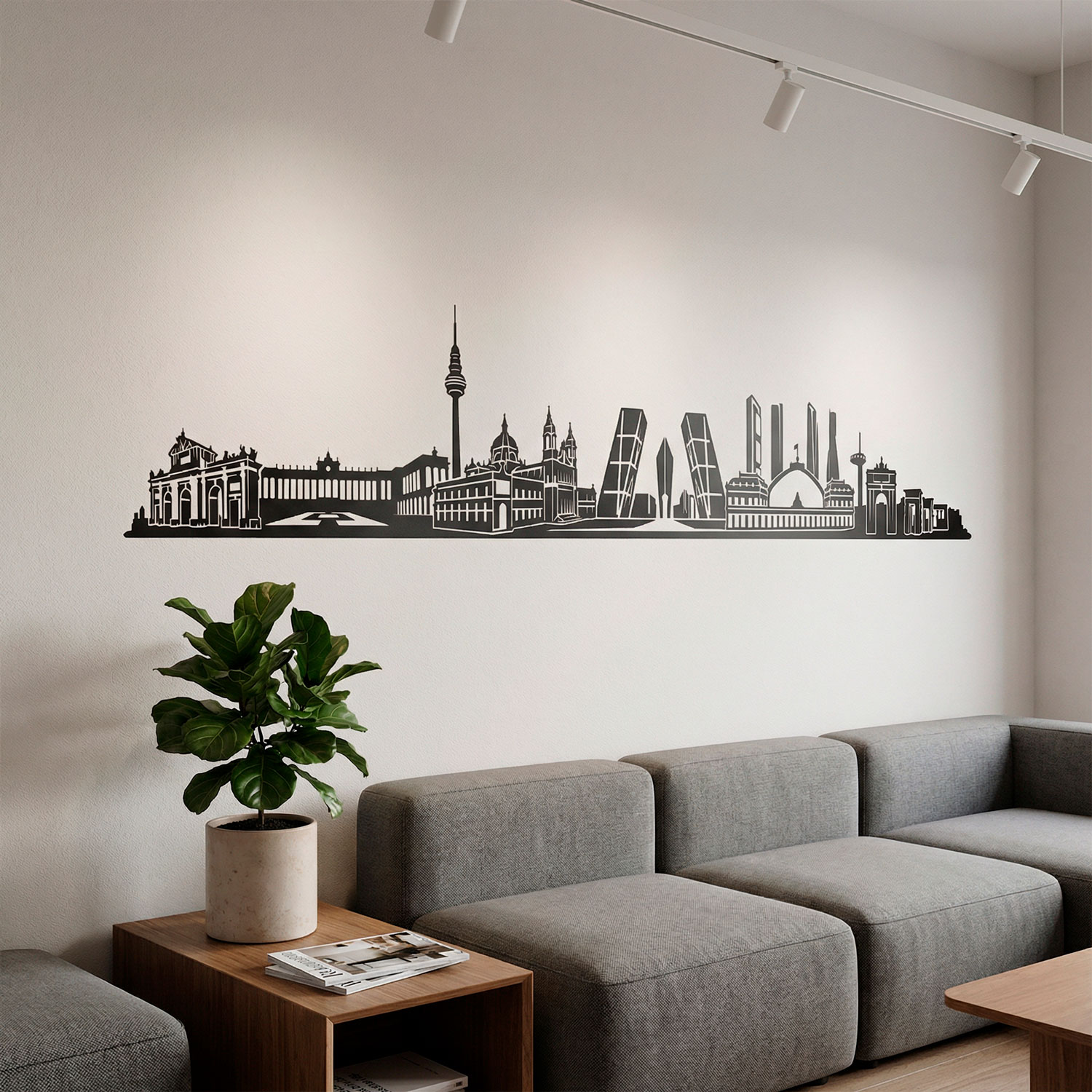 Vinilos Decorativos: Madrid Skyline 