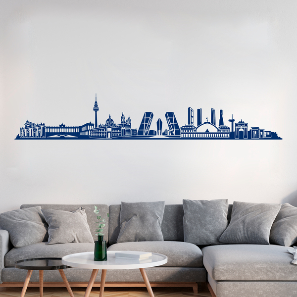 Vinilos Decorativos: Madrid Skyline 
