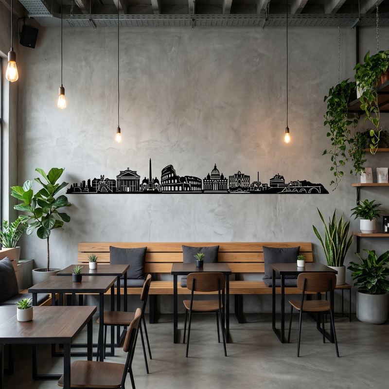 Vinilos Decorativos: Roma Skyline 2018