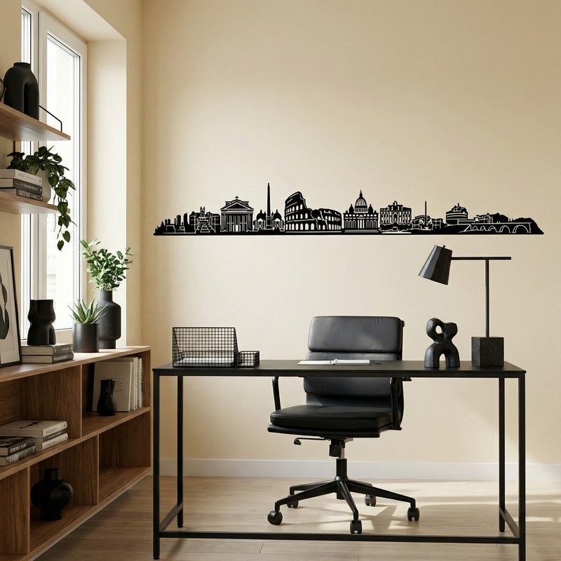 Vinilos Decorativos: Roma Skyline 2018
