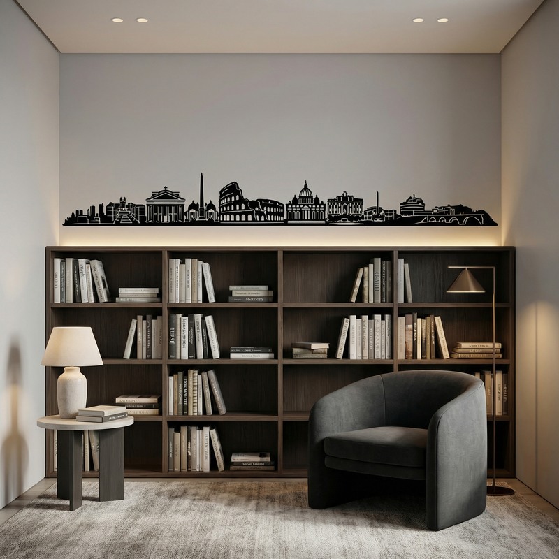 Vinilos Decorativos: Roma Skyline 2018