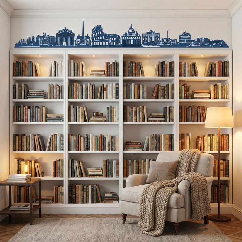 Vinilos Decorativos: Roma Skyline 2018