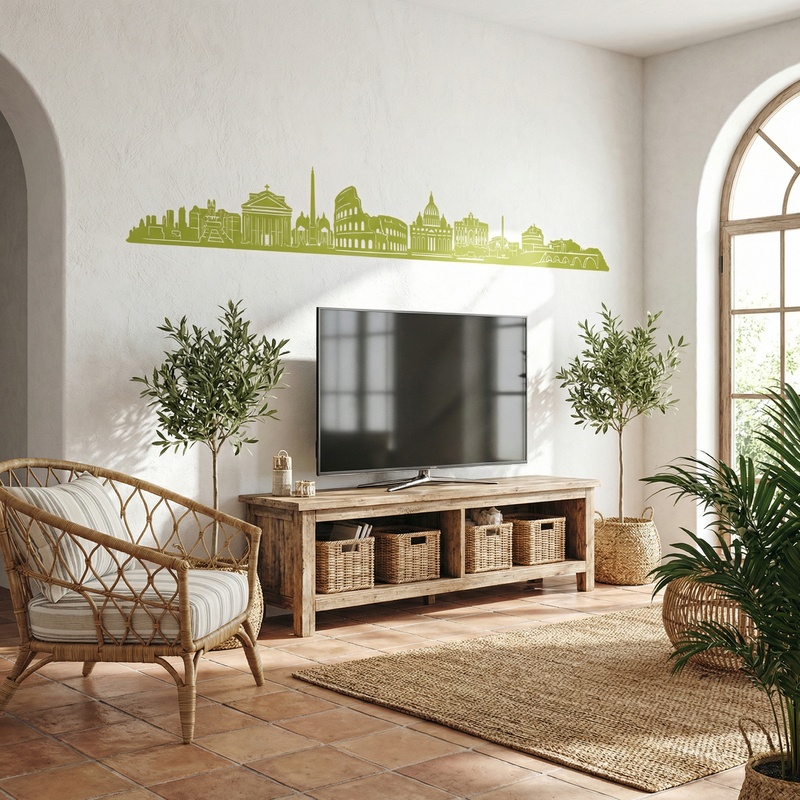 Vinilos Decorativos: Roma Skyline 2018