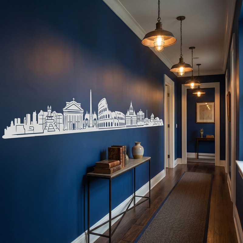 Vinilos Decorativos: Roma Skyline 2018