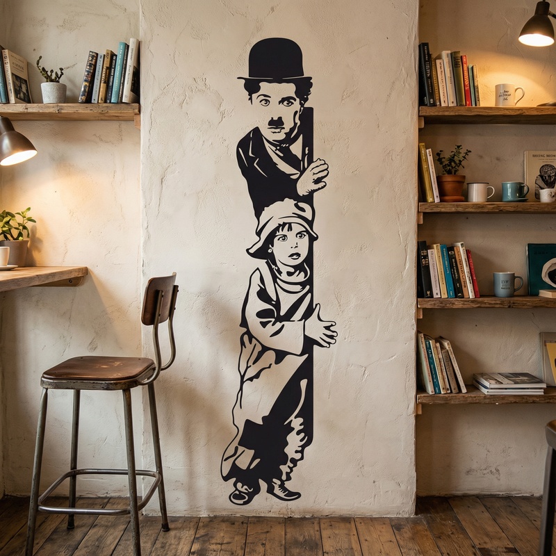 Vinilos Decorativos: Chaplin The Kid