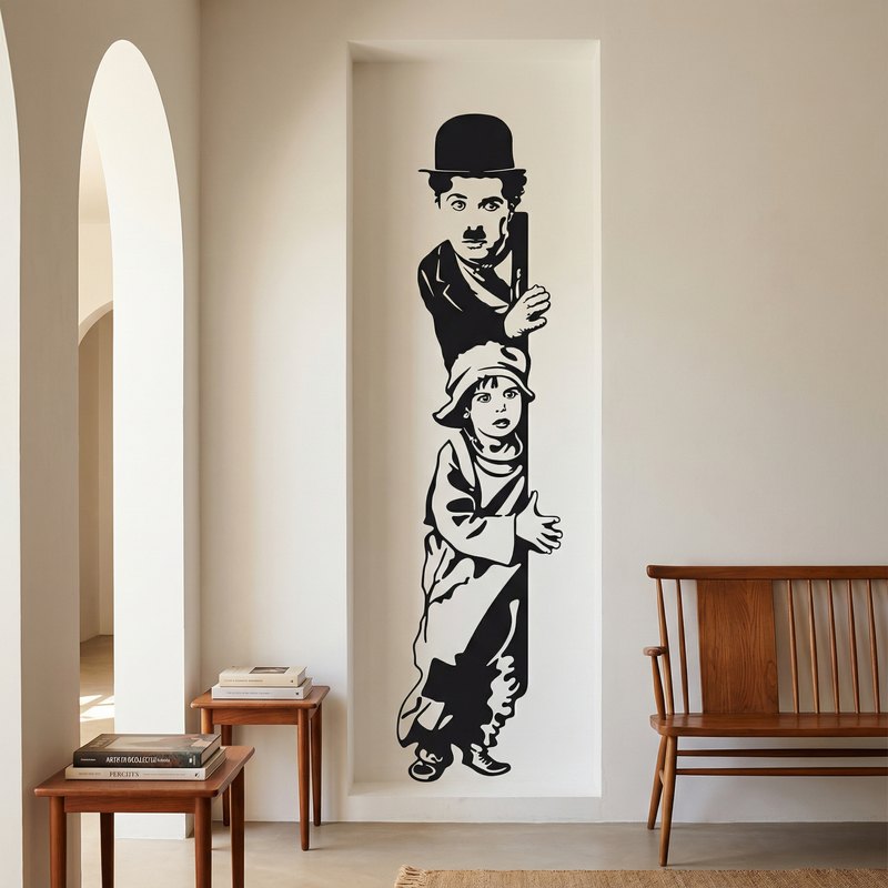 Vinilos Decorativos: Chaplin The Kid