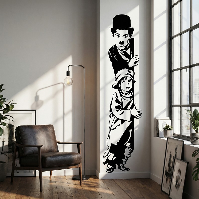 Vinilos Decorativos: Chaplin The Kid