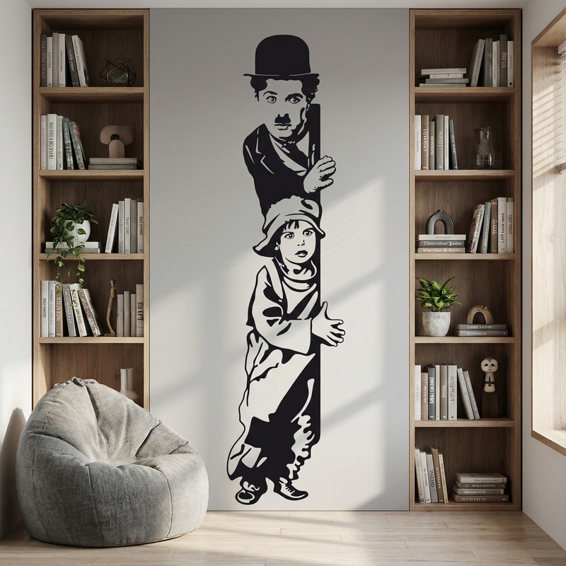 Vinilos Decorativos: Chaplin The Kid
